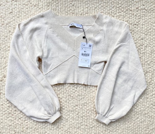 Bnwt zara cream ivory - cream, cropped