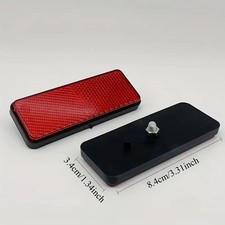 2 PCS REAR RED RECTANGLE BOLT