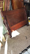 19th C Bed Frame Solid Wood