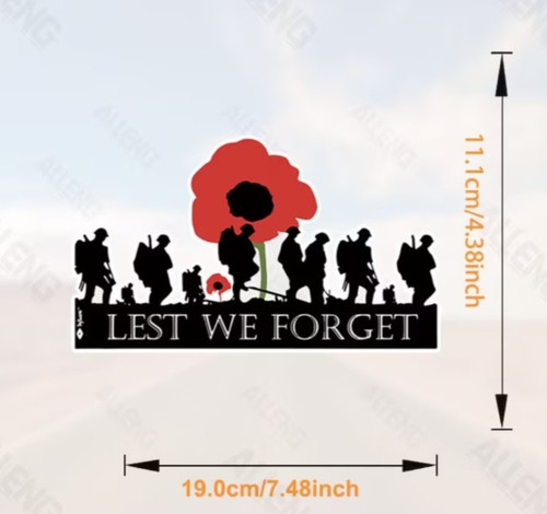 Lest forget poppy - we,