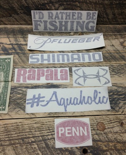 Fishing decals vinyl sticker - 7,