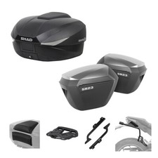 SHAD Case Kit SH58X and SH23A 3P Suitcases for Kawasaki 1000 KLZ VERSYS 2019-202