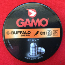 GAMO G-BUFFALO ENERGY HEAVY .177 4.5mm Air Rifle / Pistol Pellets. Tin of 200.
