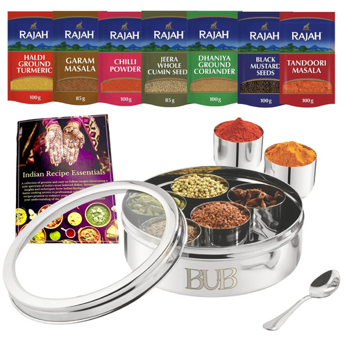 Masala dabba spice tin - dabba, 18.5cm