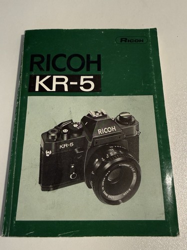 Ricoh camera manual - ricoh, kr-5