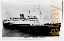 SHIPPING POSTCARD - ULSTER PRINCE  -  Pass Ferry - (RPPC)