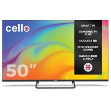Cello C5025TZ 50 inch Smart TV 4K Freeview Freesat Cloud Gaming WiFi HDMI USB