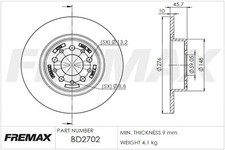 Brake discs ALFA ROMEO 147 3.2