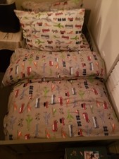 Kids Bed with Backboard &