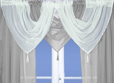Voile Swags - Tassled - All