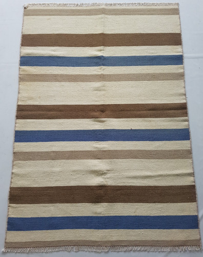 Vintage handmade dhurrie - handmade,