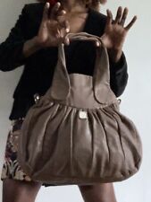 OUSHKA TAUPE BROWN LEATHER