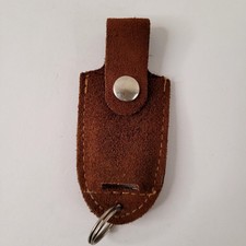 Brown Leather Key Chain with