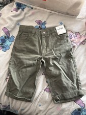 Boys khaki green shorts
