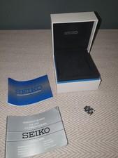 SEIKO BOX ONLY Instruction and Spare Links Seiko cal.6t63 1/5 Chronograph 