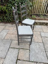 Grange make shaker style dining chairs 6 wooden seat are loose