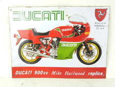 DUCATI 900cc Mike Hailwood Replica - Tin Sign 30cm x 41cm WALL MOTO ORNAMENT