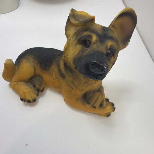 Resin german shepherd puppy - german,