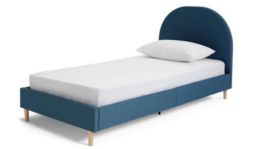 Olivia single bed frame blue - single,