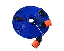 5m Caravan Mains Water Extension FLAT Hose For Aqua Roll Or Waterhog aquacaddy