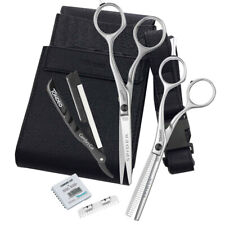 Tondeo Spider Scissors Set Offset 5.5 Inch + Blades + Knife + Bag Black 5845