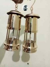 Set of 2 Brass Minor Oil Lamp Nautical Lantern Maritim Boat Lamp Christmas Light