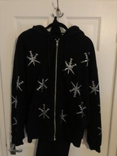 Unknown London Rhinestone Zip
