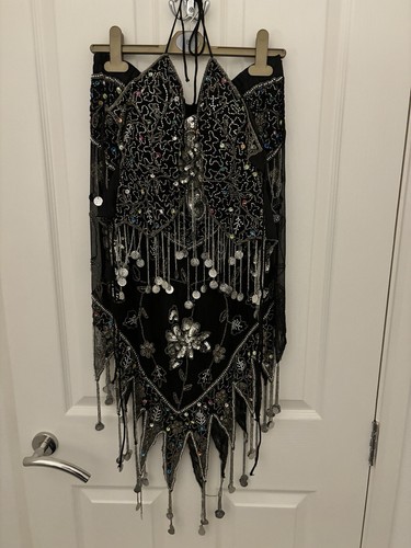 Black sequin bead belly - , dance