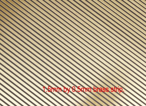 Pieces 5mm wide brass - 1.5mm,