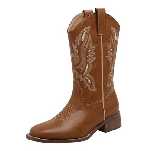 Cowboy boots faux leather - boots,