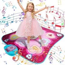 Toy Dance Mat for Girls Music Play Mat 5 Play Modes 3 Challenge Levels LED 3+