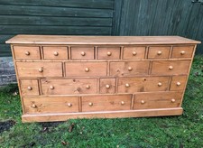 Vintage pine bank of 19