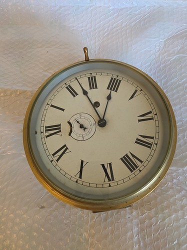 Vintage brass ship clock non - ship,