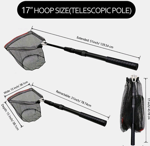 Portable fishing net with - portable,
