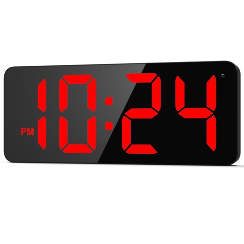 Led digital wall clock - led,