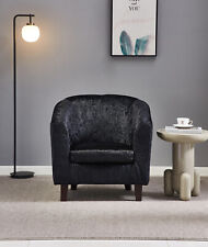 Crush Velvet Tub Chair In