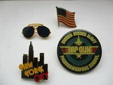 AMERICAN TOP GUN RAY-BAN SUNGLASSES ENAMEL VINTAGE USA PIN BADGES NEW FREE POST