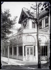 Royat Circle France Photo NEGATIVE Large Glass Plate Vintage c1900