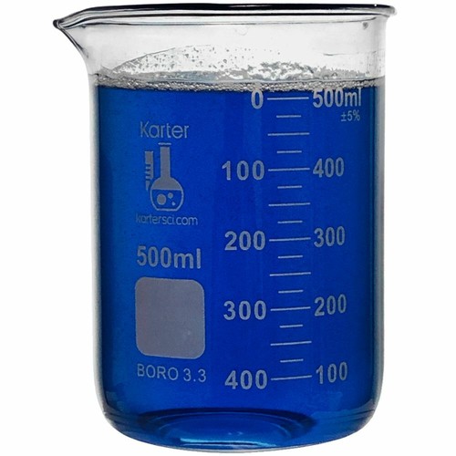 500ml glass beaker - low, form