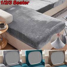 1/2/3 Seater Velvet Replacement Sofa Seat Cushion Covers Stretch Couch Protector