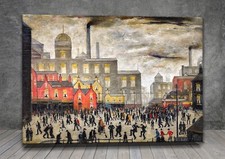 Lowry our town canvas - l.,