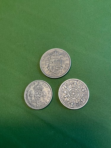 Coins 1956 half crown - x, 2