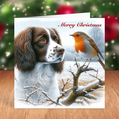 Springer spaniel dog christmas - springer,