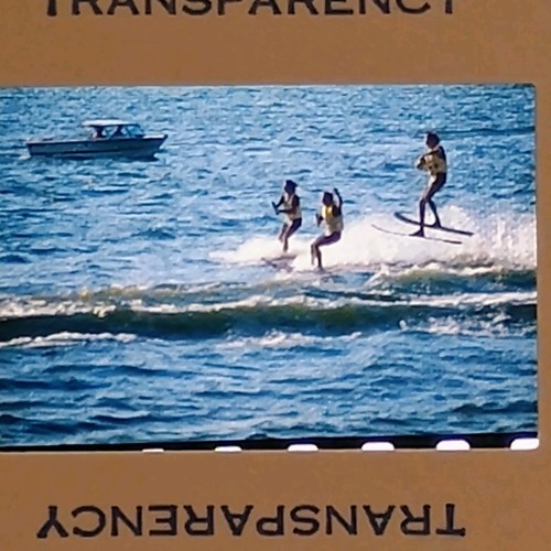 Vintage 1973 waterskiing - waterskiing, jump