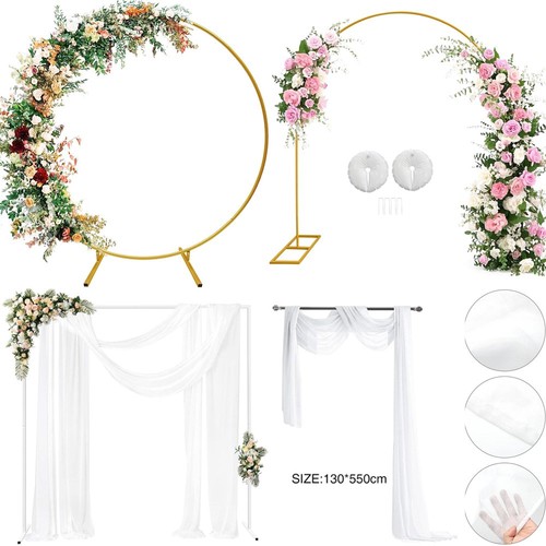 Balloon arch backdrop - backdrop, white