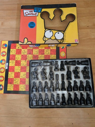 Simpsons chess pieces - chess,