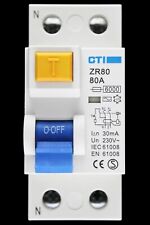 CTI 80 AMP 30mA DOUBLE POLE