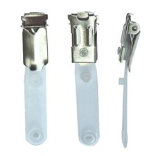 Crocodile Badge Clips For ID Card Badge Holders Metal FREE P&P