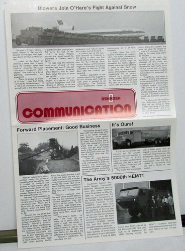 1986 oshkosh communication - oshkosh,
