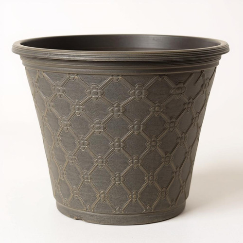 Patina bronze knox planter - patina,